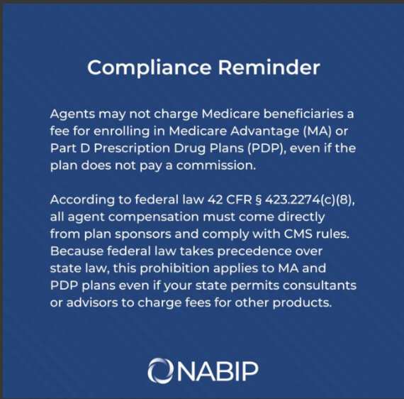 NABIP's Position on Agents Charging Medicare Consultation Fees NABIP's Position on Agents Charging Medicare Consultation Fees
